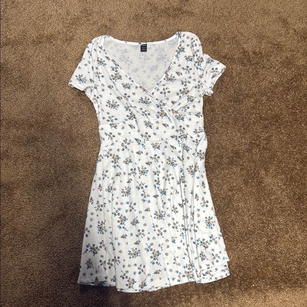 H&M Black and White Flutter Sleeve Sundress